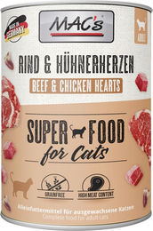 MAC's Cat Katzenfutter Rind und Hühnerherzen getreidefrei 6 x 800 g - 6 x 800 g – Bild 1 von 6