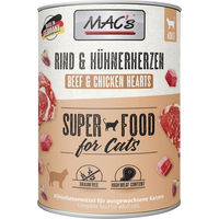 Produktbild von MAC's Cat Katzenfutter Rind und Hühnerherzen getreidefrei 6 x 800 g - 6 x 800 g