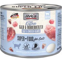 Produktbild von MAC's Cat Kitten Fleischmenü Kalb und Huhn Getreidefrei 12 x 200 g - 6 x 200 g