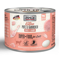 Produktbild von MAC's Cat Kitten Fleischmenü Pute und Kaninchen getreidefrei 6 x 200 g - 6 x 200 g