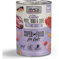 Produktbild von MAC's Cat Kitten Nassfutter Pute Rind Ente getreidefrei 400 g - 6 x 400 g