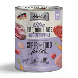 MAC's Cat Kitten Nassfutter Pute Rind & Ente getreidefrei 6 x 800 g - 6 x 800 g – Bild 1 von 7