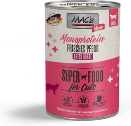 Produktbild von MAC's Cat Mono Katzenfutter Pferd Monoprotein Getreidefrei Hypoallergen Adult 6x400g - 6 x 400 g