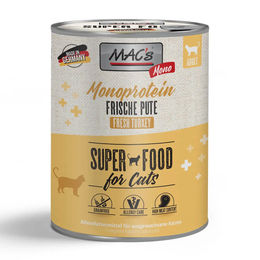 MAC's Cat Mono Sensitive Pute Getreidefrei Katzen Nassfutter Dose 6 x 800 g - 6 x 800 g – Bild 1 von 5