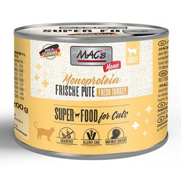 MAC's Cat Mono Sensitive Pute Katzennassfutter Monoprotein 6 x 200 g - 6 x 200 g – Bild 1 von 7