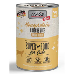 MAC's Cat Mono Sensitive Pute Nassfutter für Katzen Monoprotein Getreidefrei 6 x 400 g - 6 x 400 g – Bild 1 von 6