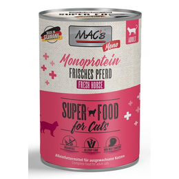 MAC's Cat Monoprotein Katzenfutter Pferd 6x400g Dose - 6 x 400 g – Bild 1 von 2