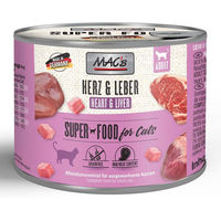 Produktbild von MAC's Cat Nassfutter für Katzen Adult Herz und Leber Getreidefrei 6 x 200 g - 6 x 200 g