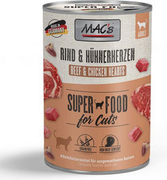 MAC's Cat Nassfutter für Katzen Adult Rind und Huhn Stückchen in Sauce Getreidefrei 6 x 400 g - 6 x 400 g – Bild 1 von 5