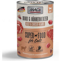 Produktbild von MAC's Cat Nassfutter für Katzen Adult Rind und Huhn Stückchen in Sauce Getreidefrei 6 x 400 g - 6 x 400 g