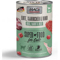 Produktbild von MAC's Cat Nassfutter für Katzen Ente Kaninchen Rind getreidefrei 6 x 400 g - 6 x 400 g