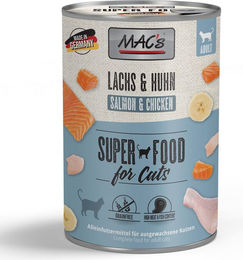 MAC's Cat Nassfutter für Katzen Lachs und Huhn getreidefrei ohne Zucker 6 x 400 g - 6 x 400 g – Bild 1 von 4