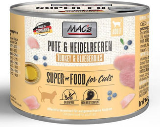 MAC's Cat Nassfutter für Katzen Pute Rind und Heidelbeeren getreidefrei 6 x 200 g - 6 x 200 g – Bild 1 von 5