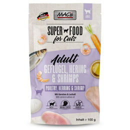 MAC's Cat Nassfutter Geflügel Hering und Shrimps für Katzen Adult 12x100g - 12 x 100 g – Bild 1 von 5