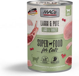 Produktbild von MAC's CAT Nassfutter Lamm und Pute für erwachsene Katzen Getreidefrei Light 6x400g