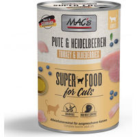 Produktbild von MAC's Cat Nassfutter Pute und Rind mit Heidelbeeren getreidefrei für erwachsene Katzen 6x400 g - 6 x 400 g