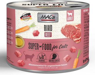 MAC's Cat Nassfutter Rind Stückchen in Sauce Getreidefrei mit hohem Fleischanteil 6 x 200 g - 6 x 200 g – Bild 1 von 6