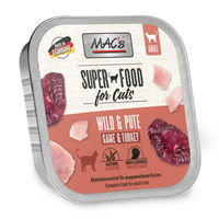 Produktbild von MAC's Cat Nassfutter Wild und Pute Stückchen in Sauce für erwachsene Katzen 16 x 85 g ohne Farb- und Aromastoffe - 16 x 100 g