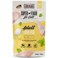 Produktbild von MAC's Cat Pouch Hähnchen pur mit Herz in Gelee, Monoprotein Nassfutter für erwachsene Katzen, 12 x 100 g - 12 x 100 g