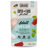 Produktbild von MAC's Cat Pouch Huhn & Lamm Katzenfutter Adult Stückchen in Gelee getreidefrei 12 x 100 g - 12 x 100 g