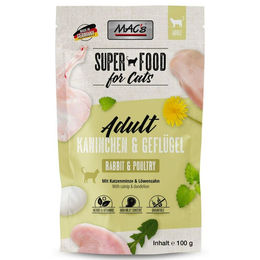 MAC's Cat Pouch Nassfutter Kaninchen und Geflügel Adult Stückchen in Gelee 12 x 100 g getreidefrei mit hohem Fleischanteil - 12 x 100 g – Bild 1 von 4