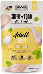 Produktbild von MAC's Cat Pouchpack Katzen Nassfutter Huhn pur für erwachsene Katzen 12x100g