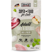 Produktbild von MAC's Cat Pouchpack Katzenfutter Ente und Geflügel mit Apfel für Adult 12x100g