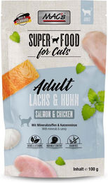 Produktbild von MAC's Cat Pouchpack Lachs und Geflügel Katzenfutter Adult 12x100g