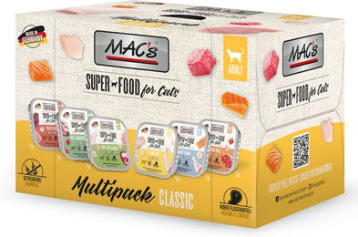 MAC's Cat Schale Multipack Getreidefrei Stückchen in Sauce für Katzen Adult 6 x 100 g – Bild 1 von 2