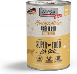 Produktbild von MAC's Cat Vetcare Mono Sensitive Katzen Nassfutter Pute für erwachsene Katzen 12x400g