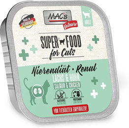 Produktbild von MAC's Cat Vetcare Nierendiät Nassfutter Lachs und Huhn für erwachsene Katzen 16x100g