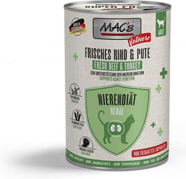 Produktbild von MAC's CAT Vetcare Nierendiät Nassfutter Rind und Pute getreidefrei 6x400 g