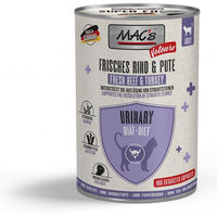 Produktbild von MAC's Cat Vetcare Urinary Diätfutter Nassfutter Rind & Pute 6x 400 g