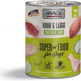 MAC's Dog Hundefutter Huhn und Lamm Adult Getreidefrei Dose 6 x 800 g - 6 x 800 g – Bild 1 von 5