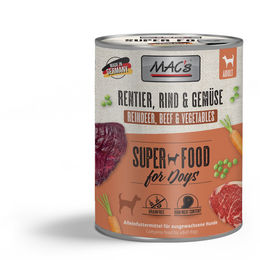 MAC's Dog Hundefutter Nassfutter Rentier und Rind mit Gemüse getreidefrei 6x800g - 6 x 800 g – Bild 1 von 4