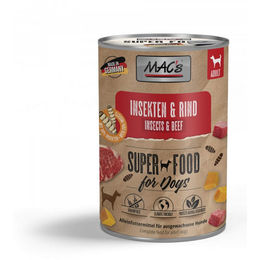 MAC's DOG Hundefutter Nassfutter Rind und Insekten Stückchen in Sauce 6x 400 g - 6 x 400 g – Bild 1 von 3