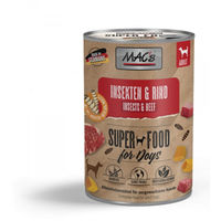 Produktbild von MAC's DOG Hundefutter Nassfutter Rind und Insekten Stückchen in Sauce 6x 400 g - 6 x 400 g