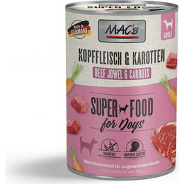 MAC's Dog Kopffleisch und Karotten Rind Adult Getreidefrei 6 x 400 g - 6 x 400 g – Bild 1 von 7