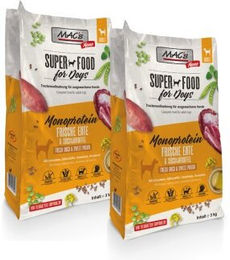 Produktbild von MAC's Dog Mono Adult Trockenfutter Ente Hypoallergen Monoprotein 2x3 kg - 2 x 3 kg