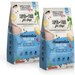 Produktbild von MAC's Dog Mono Adult Trockenfutter Huhn Hypoallergen Monoprotein 24 kg - 2 x 12 kg
