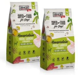 Produktbild von MAC's Dog Mono Adult Trockenfutter Kaninchen Hypoallergen Monoprotein 2x12 kg - 2 x 12 kg