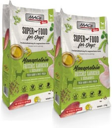 Produktbild von MAC's Dog Mono Adult Trockenfutter Kaninchen Hypoallergen Monoprotein 2x3 kg - 2 x 3 kg