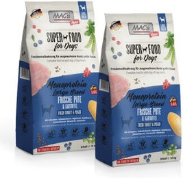 Produktbild von MAC's Dog Mono Adult Trockenfutter Large Breed Pute Hypoallergen Monoprotein 2x12 kg - 2 x 12 kg