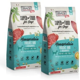 Produktbild von MAC's Dog Mono Adult Trockenfutter Rind Hypoallergen Monoprotein 2x12 kg - 2 x 12 kg