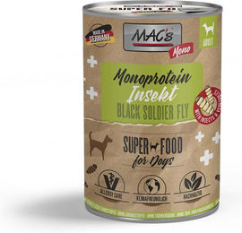 Produktbild von MAC's DOG Mono Insekten Hundefutter Adult Monoprotein Hypoallergen 6x375g