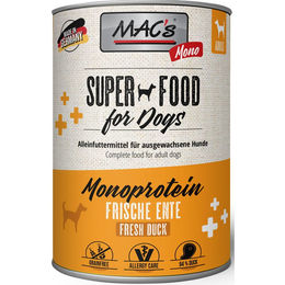 MAC's Dog Mono Sensitive Ente Monoprotein Hunderdose 6 x 400 g - 6 x 400 g – Bild 1 von 5