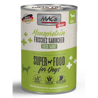 Produktbild von MAC's Dog Mono Sensitive Kaninchen Hundefutter Monoprotein Getreidefrei Adult 6 x 400 g - 6 x 400 g