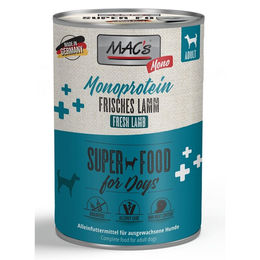 MAC's Dog Mono Sensitive Lamm Monoprotein Hundefutter Nass 6 x 400 g - 6 x 400 g – Bild 1 von 5