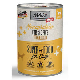 MAC's Dog Mono Sensitive Pute Monoprotein Nassfutter für Hunde getreidefrei 6 x 400 g - 6 x 400 g – Bild 1 von 4