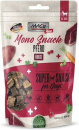 Produktbild von MAC's Dog Mono Snack Hund Pferd Trockenfleisch hypoallergen 3x100g